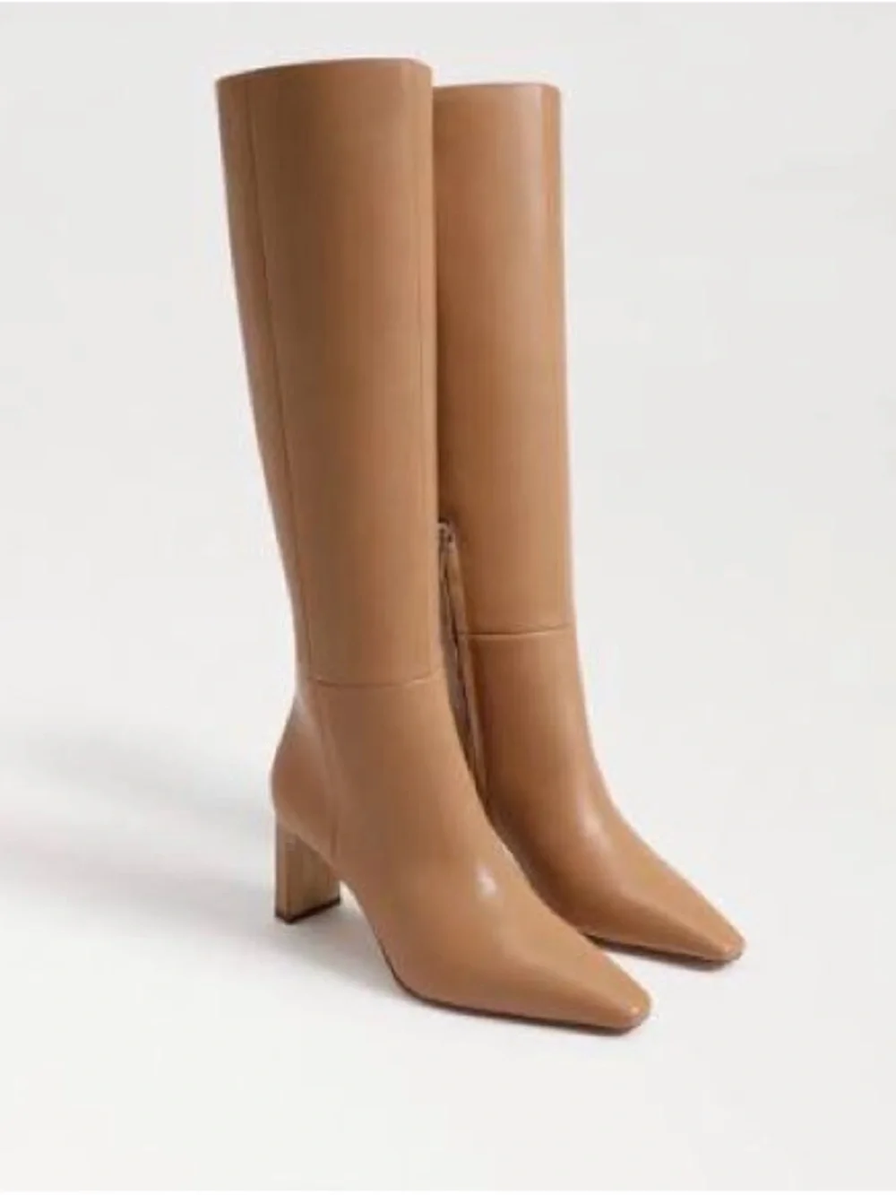 SAM EDELMAN Sylvia Knee High Leather Boot in Luxe Tan New $200.00 8.5